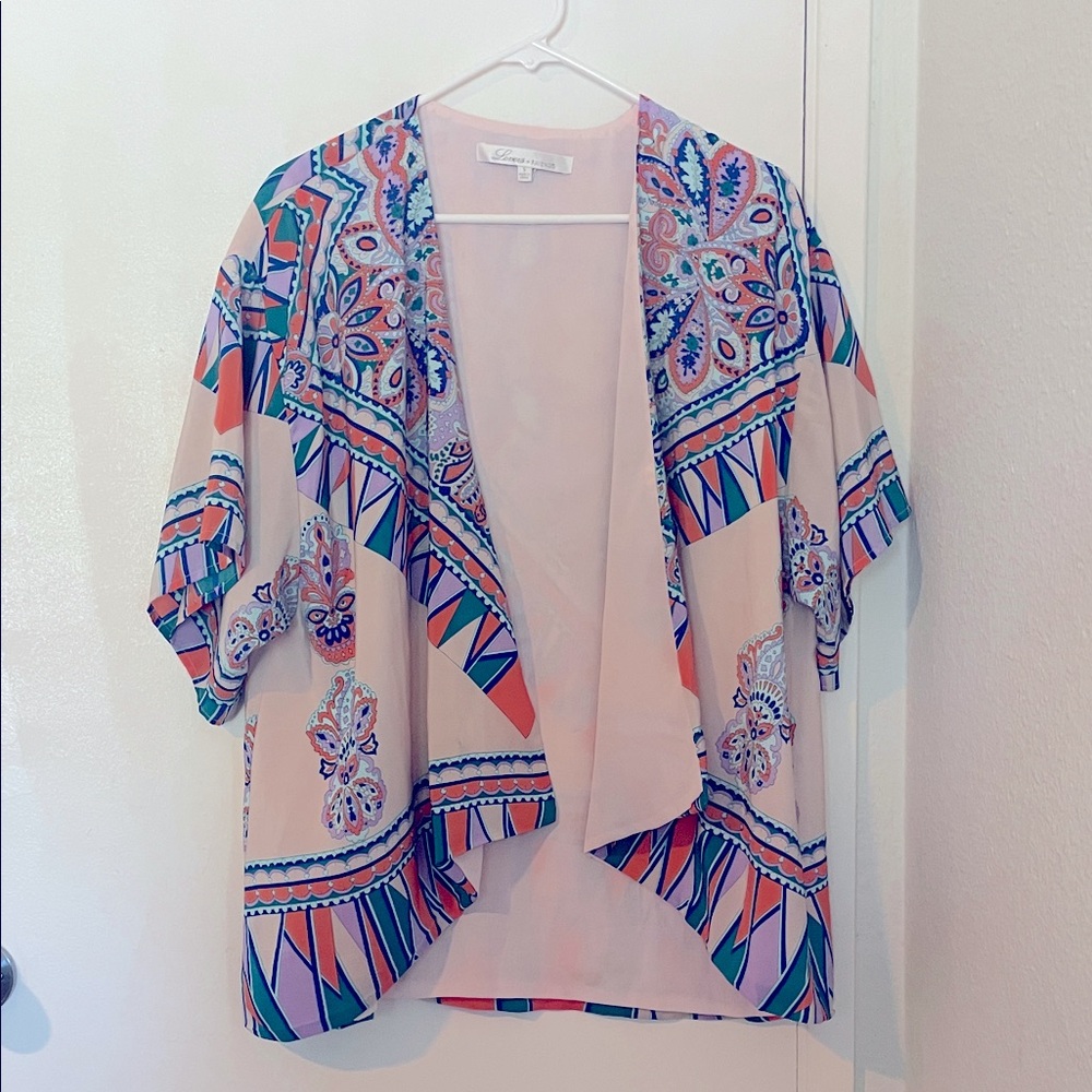 🎉HP🎉 Lovers + Friends Drea Kimono in Blush Pink